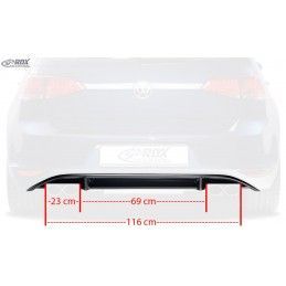 RDX rear bumper extension Tuning VW Golf 7 "R-Look" center part, VW