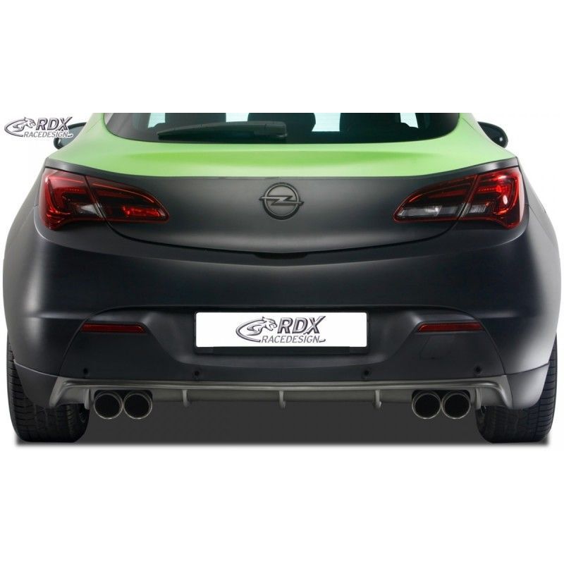 RDX rear bumper extension Tuning OPEL Astra J GTC Diffusor (Tuning Left+Right Exhausts), OPEL RDX rear bumper extension Tuning OPEL Astra J GTC Diffusor (Tuning Left+Right Exhausts), OPEL