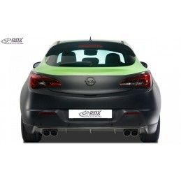RDX rear bumper extension Tuning OPEL Astra J GTC Diffusor (Tuning Left+Right Exhausts), OPEL
