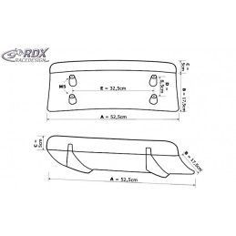 RDX Rear Diffusor U-Diff Tuning SUBARU Impreza 3 (GD) WRX 2005-2007, SUBARU