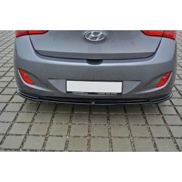 Maxton CENTRAL ARRIÈRE SPLITTER Hyundai i30 mk.2 Gloss Black, HY-I30-2-RD1G Tuning.fr