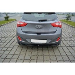 Maxton CENTRAL ARRIÈRE SPLITTER Hyundai i30 mk.2 Gloss Black, HY-I30-2-RD1G Tuning.fr