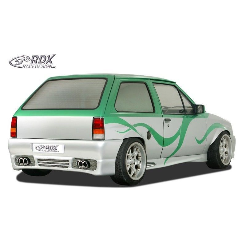 RDX Rear bumper Tuning OPEL Corsa A with numberplate "GT4", OPEL RDX Rear bumper Tuning OPEL Corsa A with numberplate "GT4", OPEL