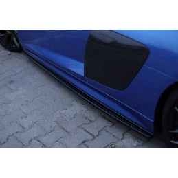 Rajouts Des Bas De Caisse MAXTON Pour Audi R8 Mk.2 Noir Brillant