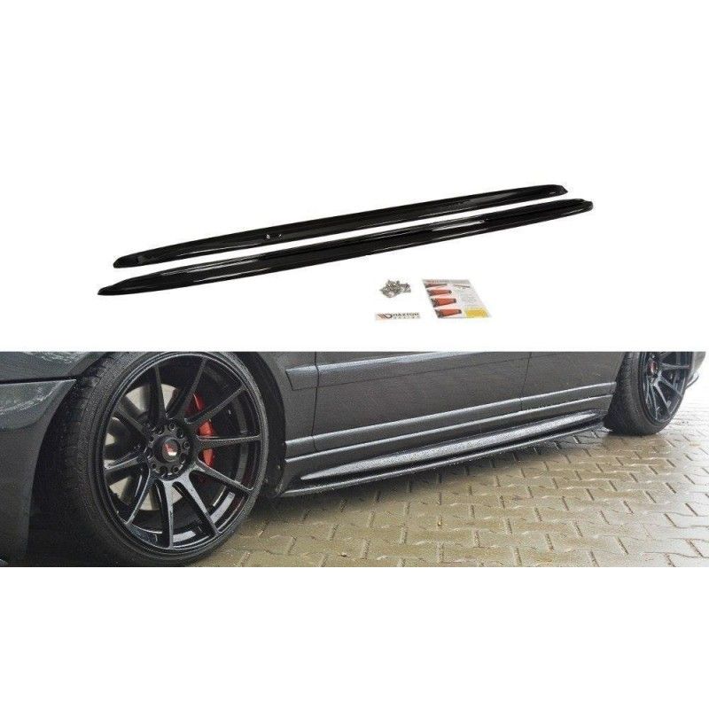 Maxton RAJOUTS DES BAS DE CAISSE POUR AUDI S4 B5 Gloss Black, AU-S4-B5-SD1G Tuning.fr