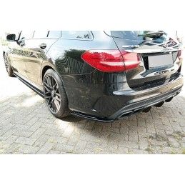 Maxton LAME DU PARE CHOCS ARRIERE Mercedes C-Class S205 63AMG Estate Gloss Black, ME-C-205-AMG-ES-RSD1G Tuning.fr