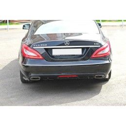 Maxton LAME DU PARE CHOCS ARRIERE Mercedes CLS C218 Gloss Black, ME-CLS-218F-RSD1G Tuning.fr