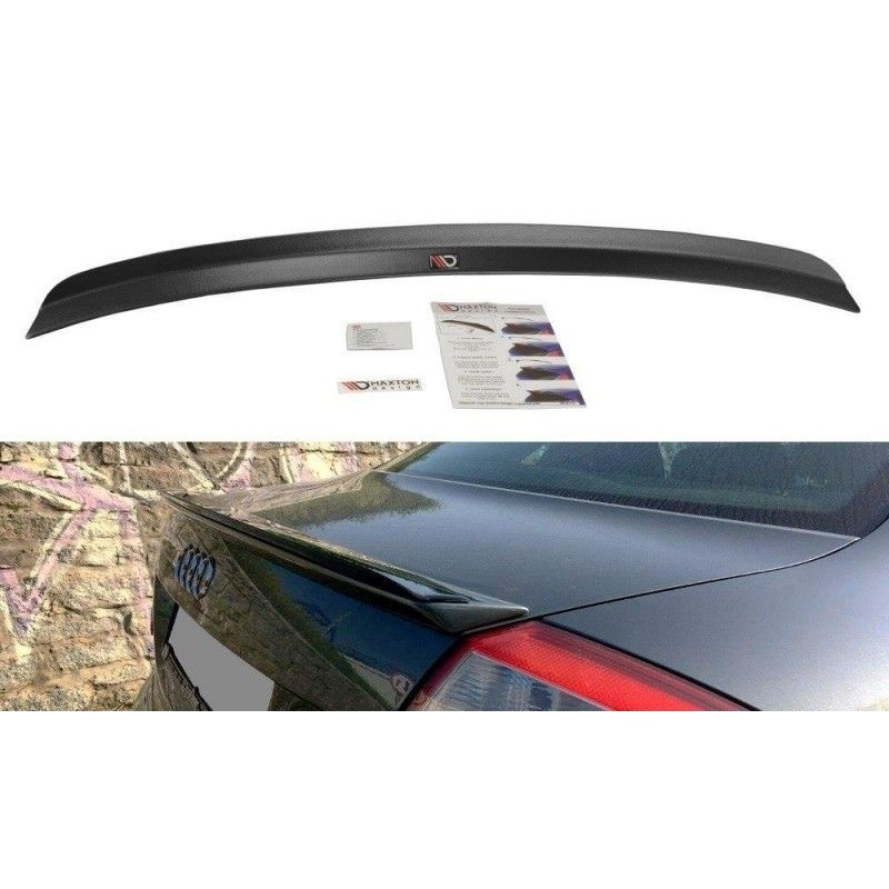 Maxton Spoiler Cap Audi A4 S-Line B6 Sedan Gloss Black, AU-A4-B6-SLINE-CAP1G Tuning.fr