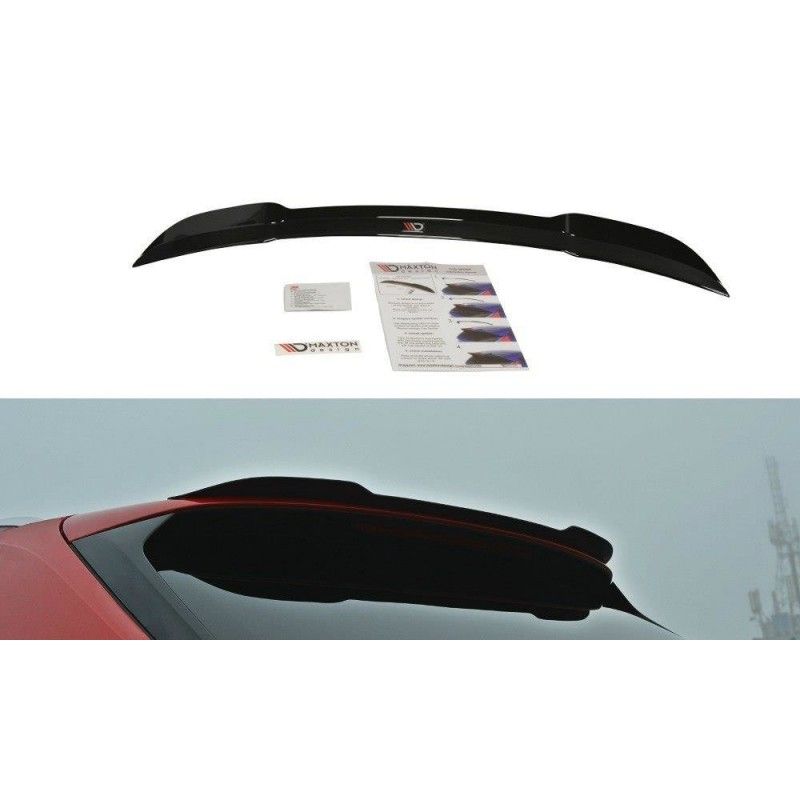 Maxton Spoiler Cap Audi S4 / A4 S-Line B9 Avant Gloss Black, AU-A4-B9-SLINE-AV-CAP1G Tuning.fr