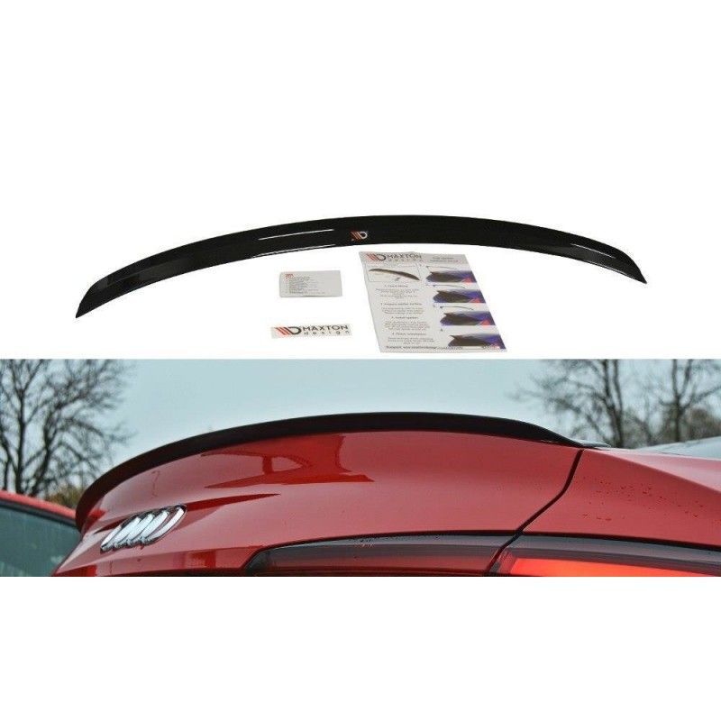 Maxton Spoiler Cap Audi A5 S-Line F5 Coupe Gloss Black, AU-A5-2-SLINE-CAP1G Tuning.fr