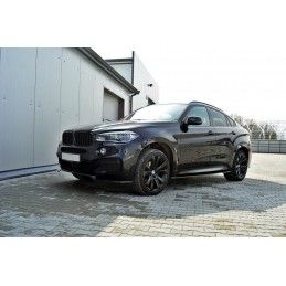 RAJOUTS DES BAS DE CAISSE MAXTON BMW X6 F16 MPACK Noir Brillant