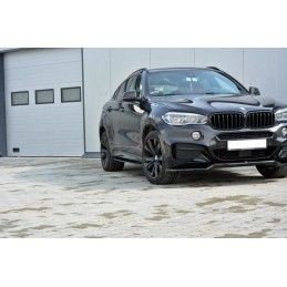 RAJOUTS DES BAS DE CAISSE MAXTON BMW X6 F16 MPACK Noir Brillant