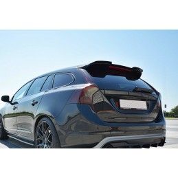 Maxton SPOILER CAP Volvo V60 Polestar Facelift Gloss Black, VO-V60-1F-PS-CAP1G Tuning.fr