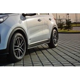 RAJOUTS DES BAS DE CAISSE MAXTON KIA SPORTAGE mk4 GT-Line Noir Brillant