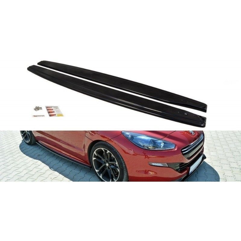 Maxton SET DES DIFFUSEUR DES BAS DE CAISSE PEUGEOT RCZ Gloss Black, PE-RCZ-1/1F-SD1G Tuning.fr