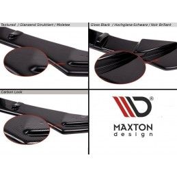 Maxton LAME DU PARE-CHOCS AVANT AUDI A3 8P (APRES FACELIFT) Gloss Black, AU-A3-2F-FD1G Tuning.fr