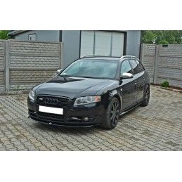 Maxton Lame Du Pare-Chocs Avant V.2 Audi A4 B7 Gloss Black, AU-A4-B7-FD2G Tuning.fr