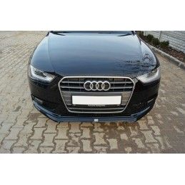 Maxton Lame Du Pare-Chocs Avant V.2 Audi A4 B8 FL Gloss Black, AU-A4-B8F-FD2G Tuning.fr