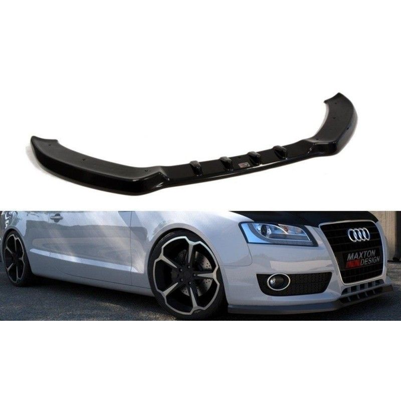 Maxton Lame Du Pare-Chocs Avant Audi A5 8T Gloss Black, AU-A5-FD1G Tuning.fr