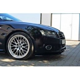 Maxton Lame Du Pare-Chocs Avant Audi S5 / A5 S-Line 8T Gloss Black, AU-A5-SLINE-FD1G Tuning.fr