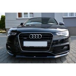 Maxton Lame Du Pare-Chocs Avant V.1 Audi S5 / A5 S-Line 8T FL Gloss Black, AU-A5-1F-SLINE-FD1G Tuning.fr