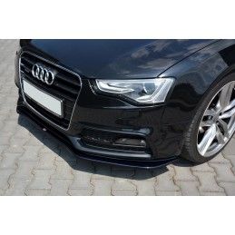 Maxton Lame Du Pare-Chocs Avant V.2 Audi S5 / A5 S-Line 8T FL Gloss Black, AU-A5-1F-SLINE-FD2G Tuning.fr