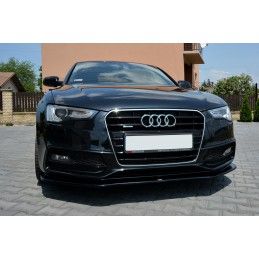 Maxton Lame Du Pare-Chocs Avant V.2 Audi S5 / A5 S-Line 8T FL Gloss Black, AU-A5-1F-SLINE-FD2G Tuning.fr