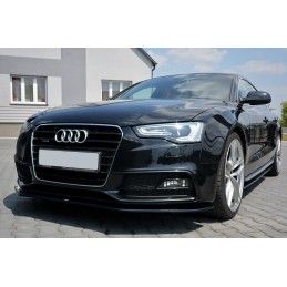 Maxton Lame Du Pare-Chocs Avant V.2 Audi S5 / A5 S-Line 8T FL Gloss Black, AU-A5-1F-SLINE-FD2G Tuning.fr