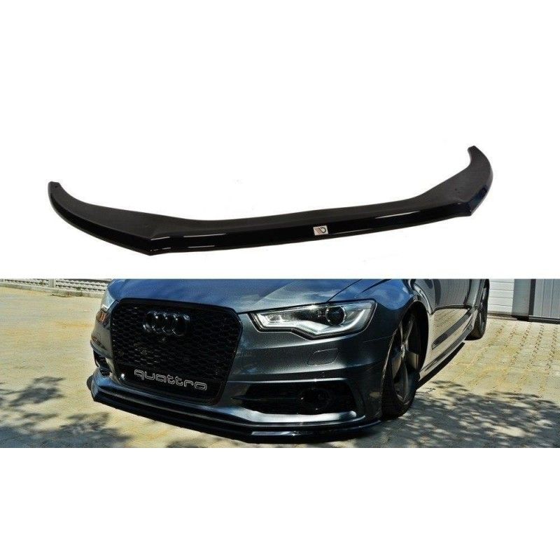 LAME AVANT MAXTON V.2 Audi S6 / A6 S-Line C7 Noir Brillant