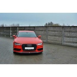 LAME AVANT MAXTON Audi S7 / A7 S-Line C7 FL Noir Brillant