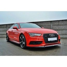 LAME AVANT MAXTON Audi S7 / A7 S-Line C7 FL Noir Brillant