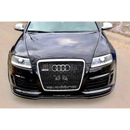 Maxton LAME DU PARE-CHOCS AVANT AUDI RS6 C6 Gloss Black, AU-RS6-C6-FD1G Tuning.fr