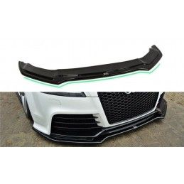 Maxton Lame Du Pare-Chocs Avant V.2 Audi TT RS 8J Gloss Black, AU-TT-2-RS-FD2G Tuning.fr