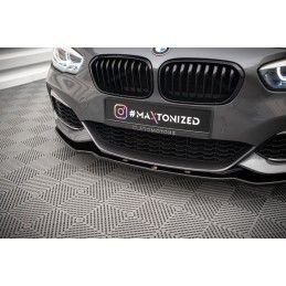 Maxton LAME DU PARE-CHOCS AVANT / SPLITTER V.1 BMW 1 F20/F21 M-Power FACELIFT Gloss Black, BM-1-F20F-M-FD1G Tuning.fr