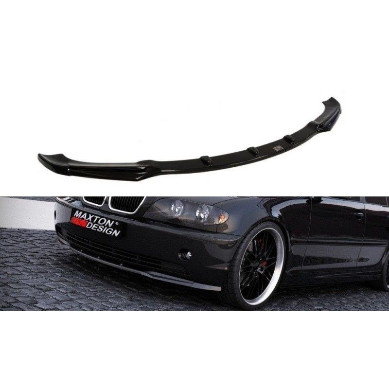 Maxton LAME DU PARE-CHOCS AVANT BMW 3 E46 BERLINE APRES FACELIFT Gloss Black, BM-3-46F-S-FD1G Tuning.fr