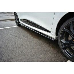 SET DES DIFFUSEUR DES BAS DE CAISSE RENAULT CLIO MK4 RS Noir Brillant
