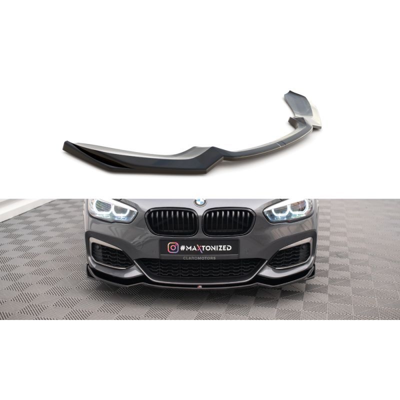 Maxton LAME DU PARE-CHOCS AVANT / SPLITTER V.2 BMW 1 F20/F21 M-Power Gloss Black, BM-1-F20F-M-FD2G Tuning.fr