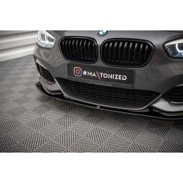 LAME AVANT MAXTON / SPLITTER V.3 BMW 1 F20/F21 M-Power Noir Brillant