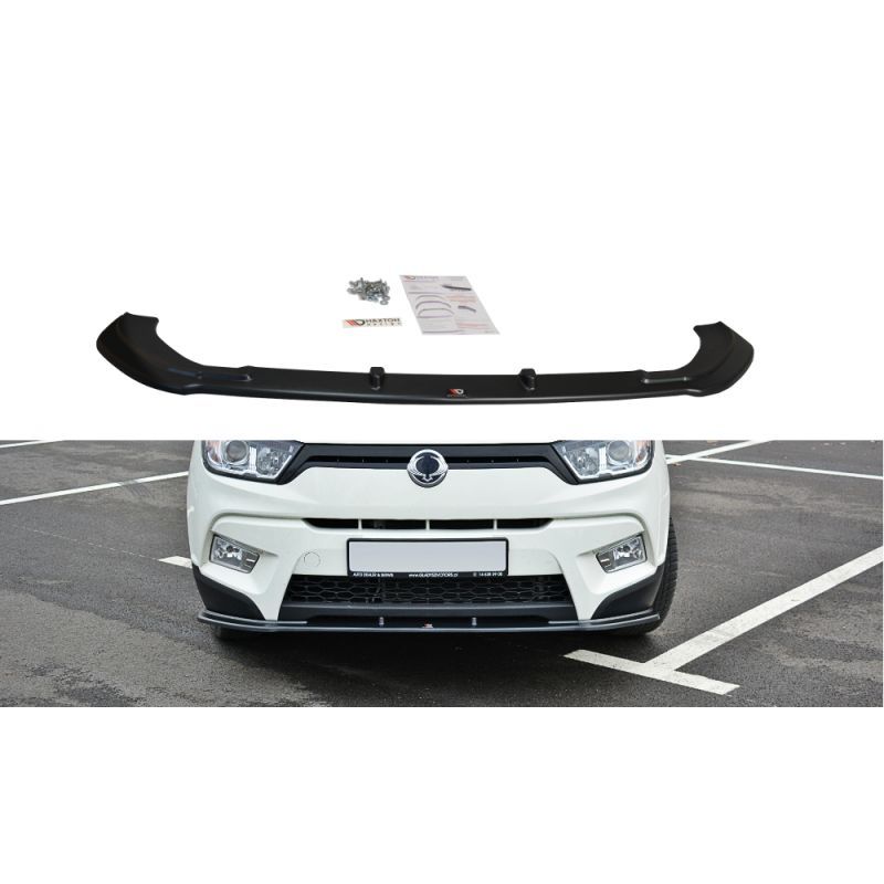 LAME AVANT MAXTON / SPLITTER V.1 SSANGYONG TIVOLI Noir Brillant