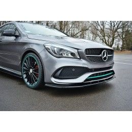 LAME AVANT MAXTON / SPLITTER V.1 MERCEDES-BENZ CLA C117 AMG-LINE FACELIFT Noir Brillant