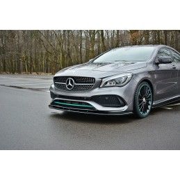 LAME AVANT MAXTON / SPLITTER V.1 MERCEDES-BENZ CLA C117 AMG-LINE FACELIFT Noir Brillant