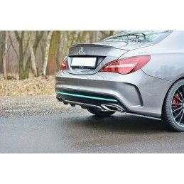 Maxton RAJOUT DU PARE-CHOCS ARRIERE MERCEDES-BENZ CLA C117 AMG-LINE FACELIFT Gloss Black, ME-CLA-117F-AMGLINE-RS1G Tuning.fr