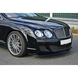 LAME AVANT MAXTON / SPLITTER V.1 BENTLEY CONTINENTAL GT Noir Brillant