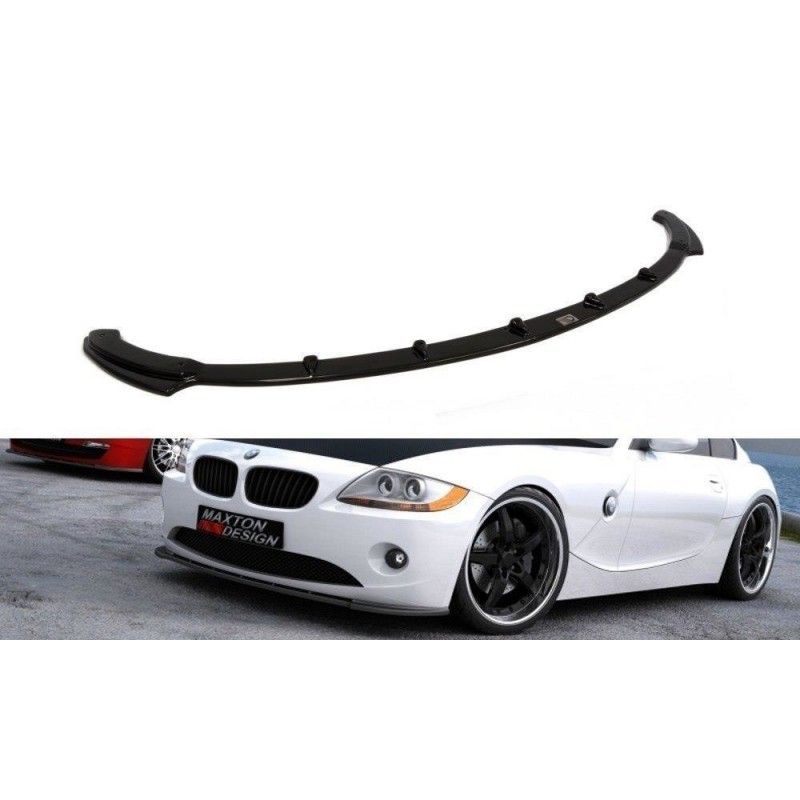 Maxton LAME DE PARE-CHOCS AVANT v.1 BMW Z4 E85 / E86 (AVANT FACELIFT) Gloss Black, BM-Z4-85-FD1G Tuning.fr