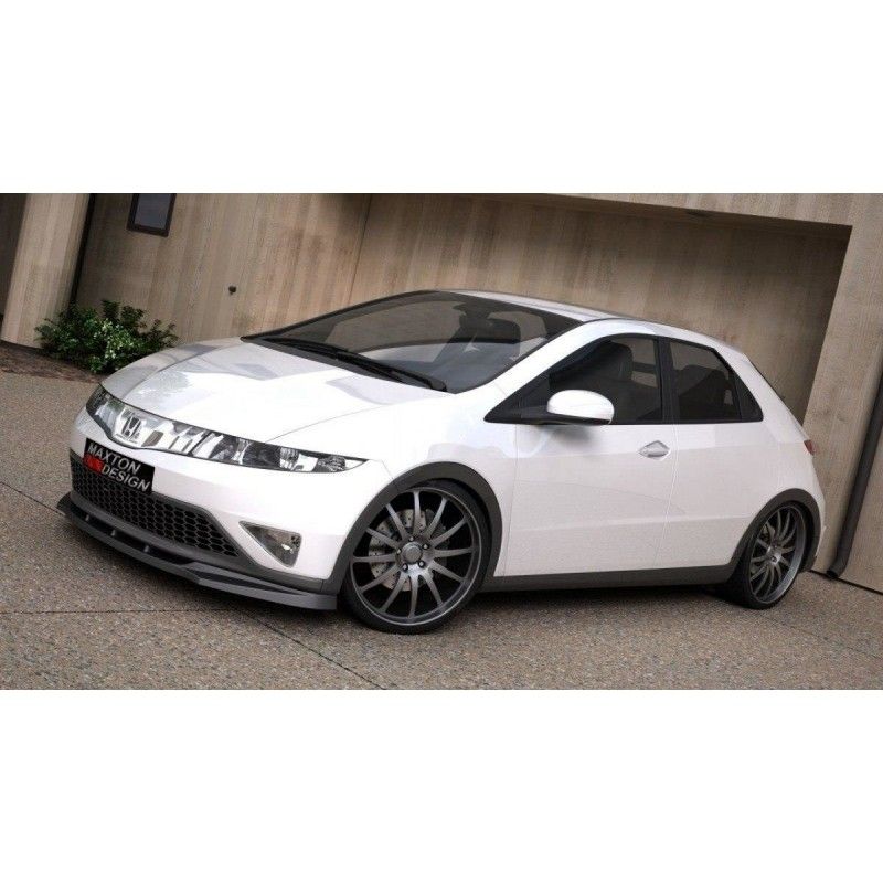 Maxton LAME DU PARE CHOCS AVANT CIVIC MK8 (AVANT FACELIFT) Gloss Black, HO-CI-8-FD1G Tuning.fr