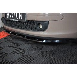 Maxton LAME DU PARE-CHOCS AVANT V.1 FIAT 500 HATCHBACK AVANT FACELIFT Gloss Black, FI-500-FD1G Tuning.fr