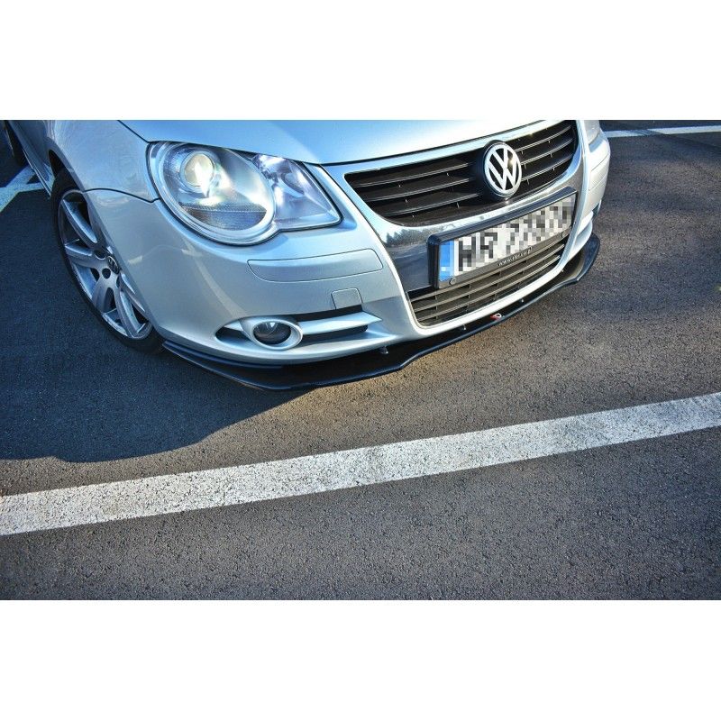 LAME AVANT MAXTON / SPLITTER V.1 VW EOS Noir Brillant