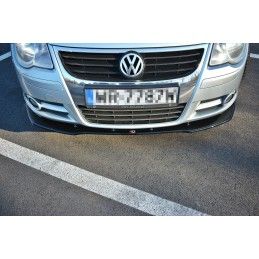 LAME AVANT MAXTON / SPLITTER V.1 VW EOS Noir Brillant