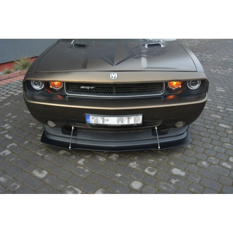 Maxton HYBRID LAME DU PARE-CHOCS AVANT V.1 DODGE CHALLENGER MK3. PHASE-I SRT8 COUPE ABS+Gloss Black, DO-CHL-3-SRT8-FD1G+CNCA Tun