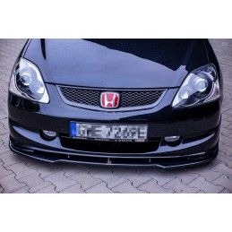 LAME AVANT MAXTON / SPLITTER V.1 HONDA CIVIC EP3 (MK7) TYPE-R/S FACELIFT Noir Brillant